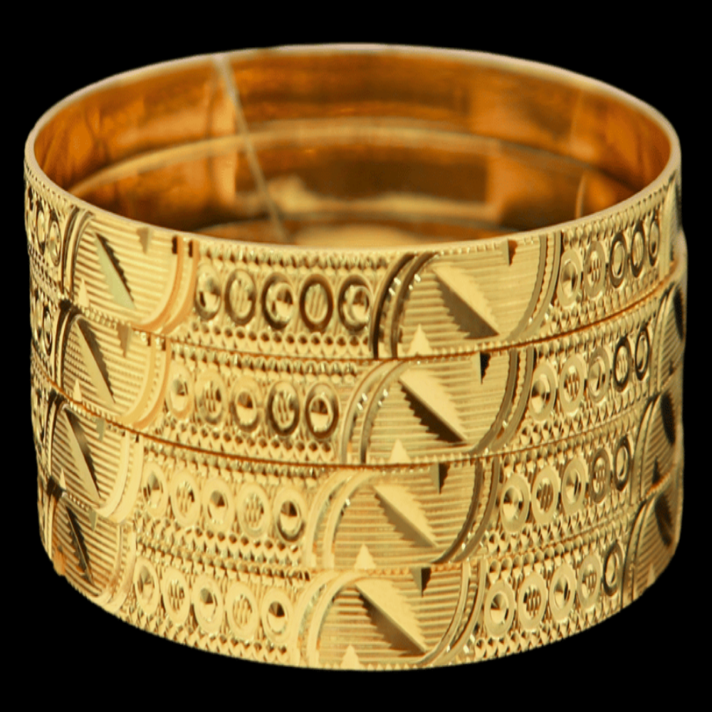 22K Gold Bangle Set, XS (18) – SD32870