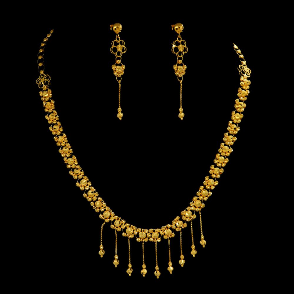 22K Gold Necklace Set