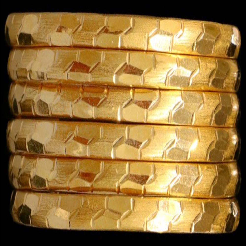 21K Gold Bangle Set, XL (22) – SW17159