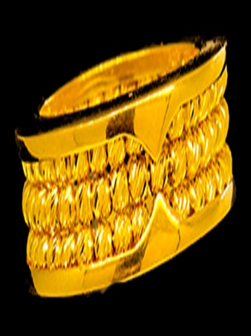 21K Gold Engagement Band Size 9 - 38843