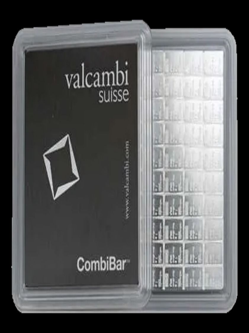 100 x 1 gram Valcambi 999 Silver CombiBar Divisible Silver