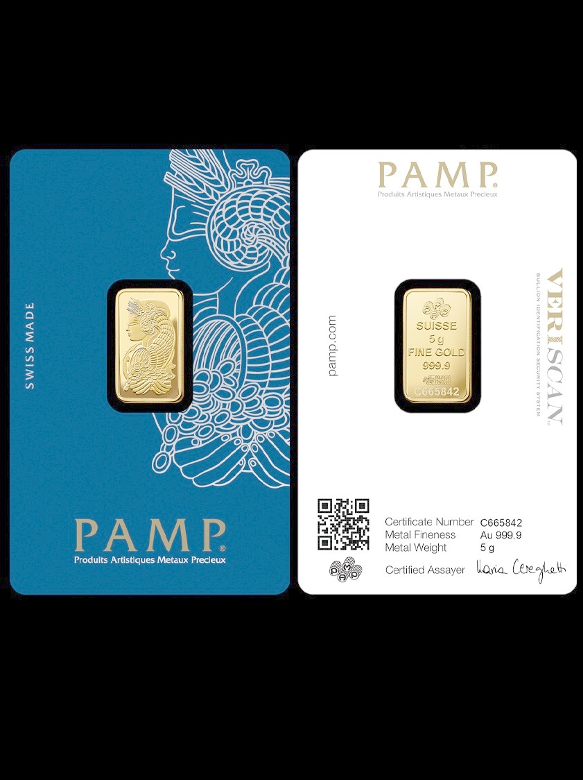PAMP 5 Gram Gold Bar – 40432