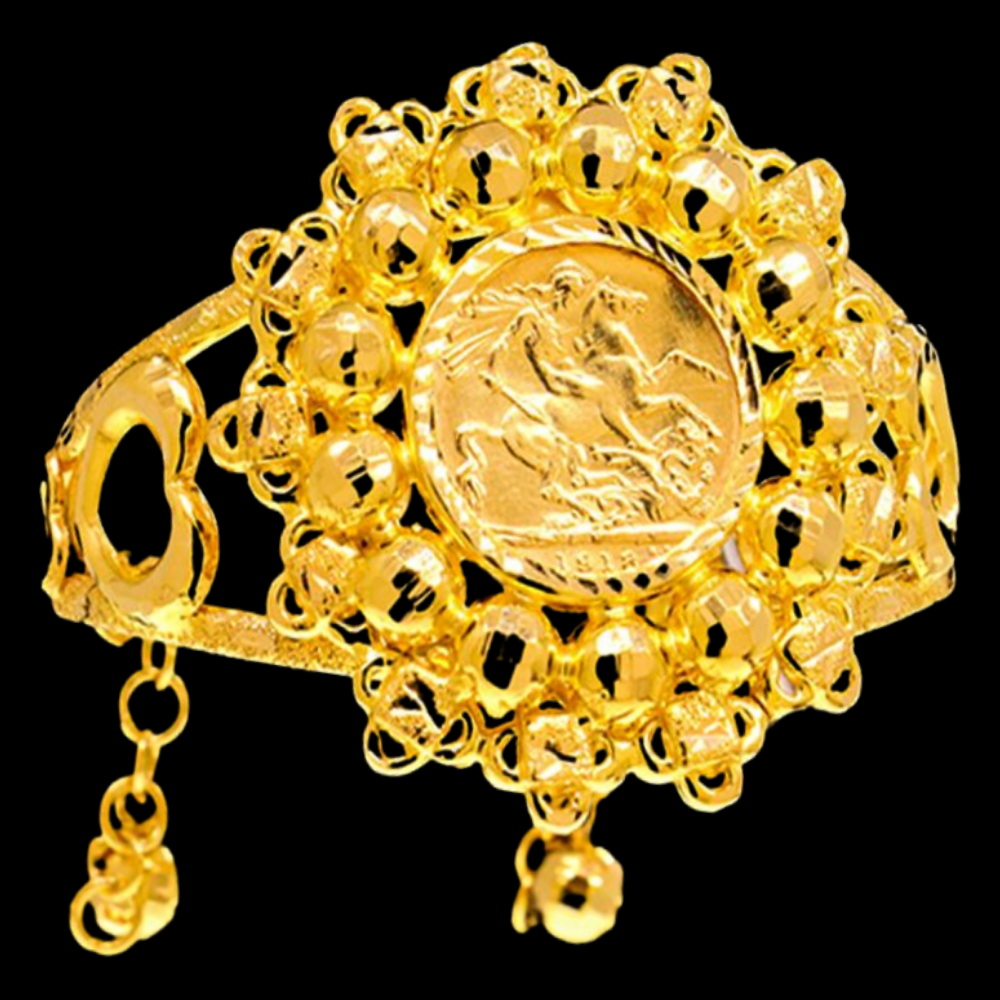 21K Gold Bangle Bracelet