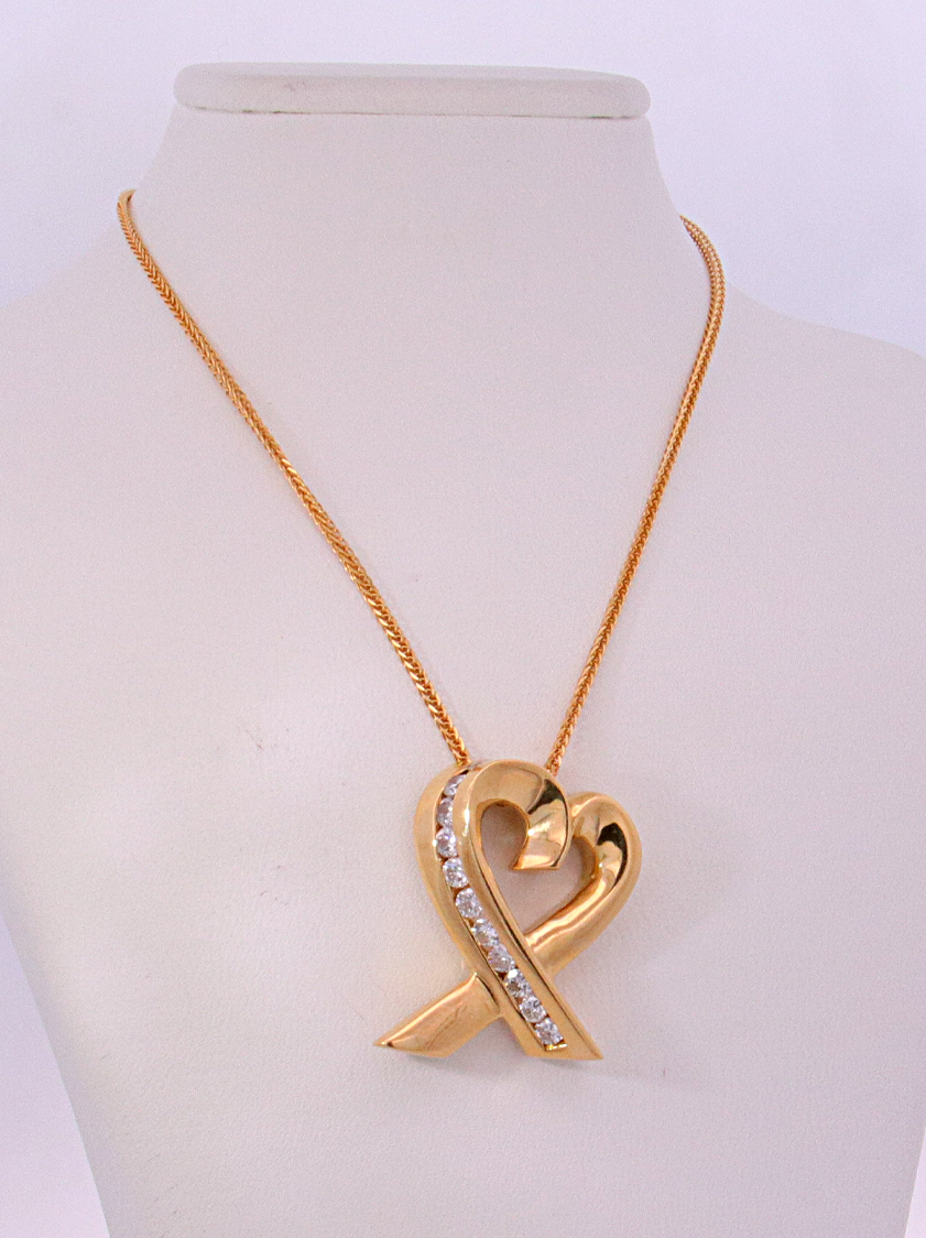 18K Yellow Gold Diamond Necklace – SW22071