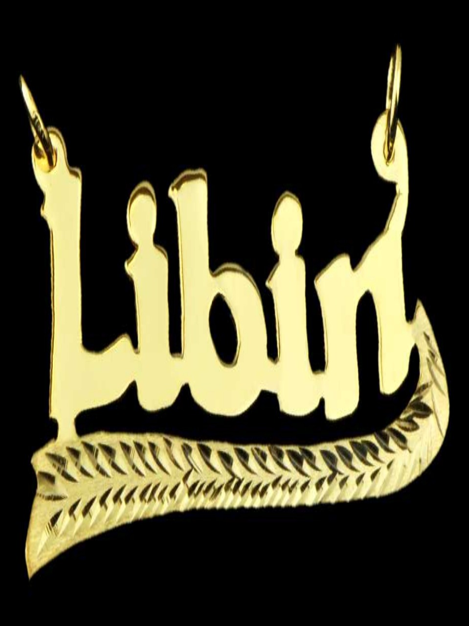 21K Personalized Nameplate Necklace – 1874