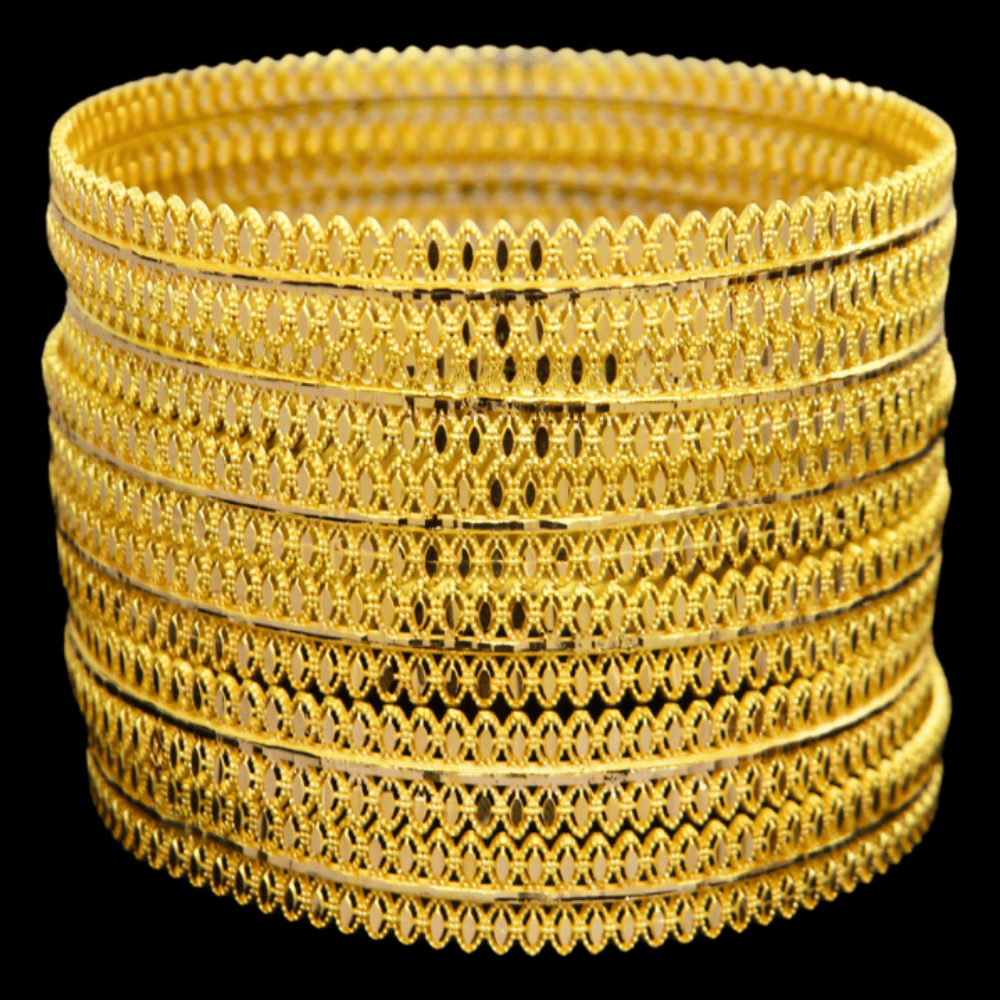 21K Gold Bangle Set (S)