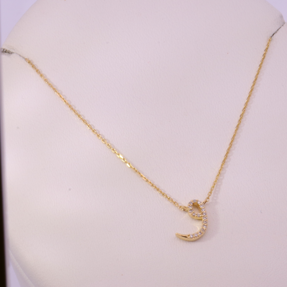 14K Yellow Gold Diamond Necklace – SW24491