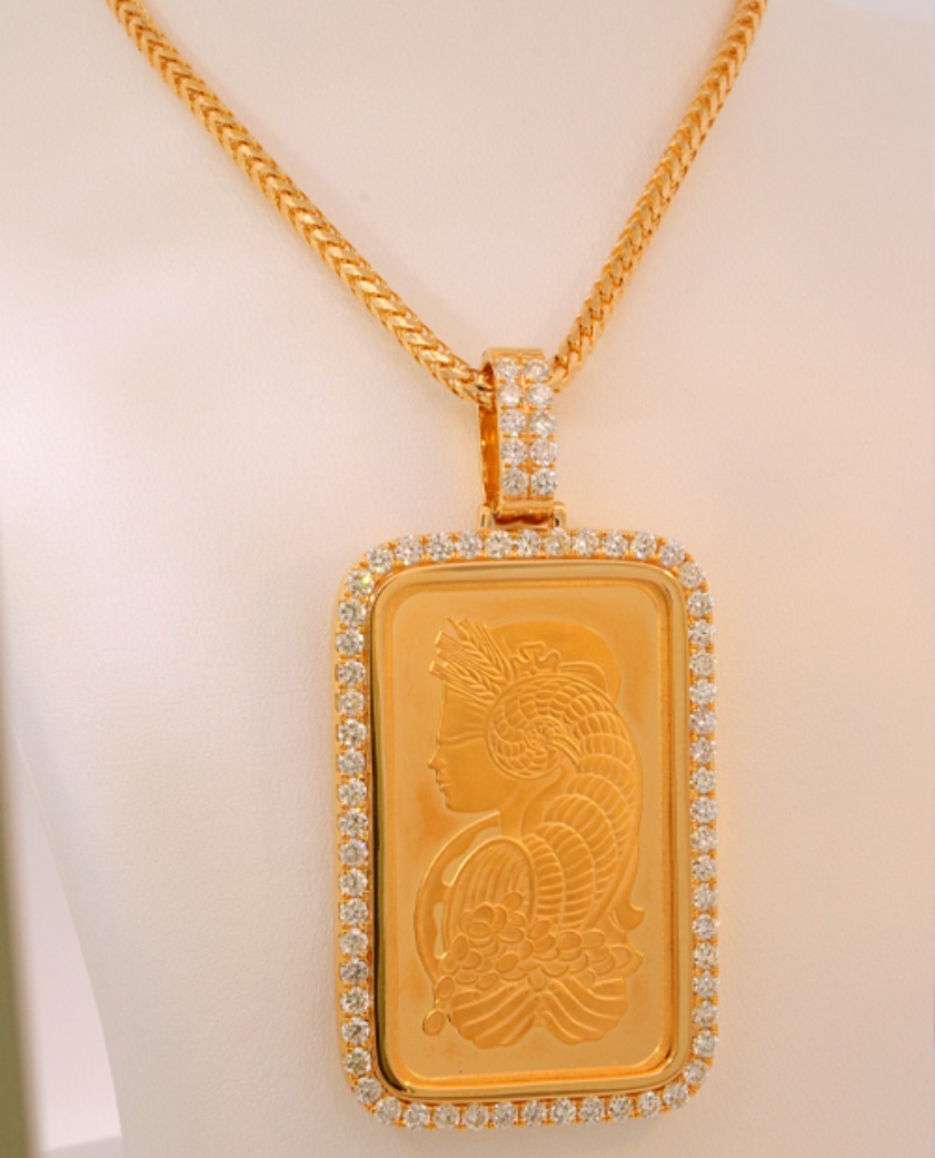 Diamond Necklace 24K Ounce
