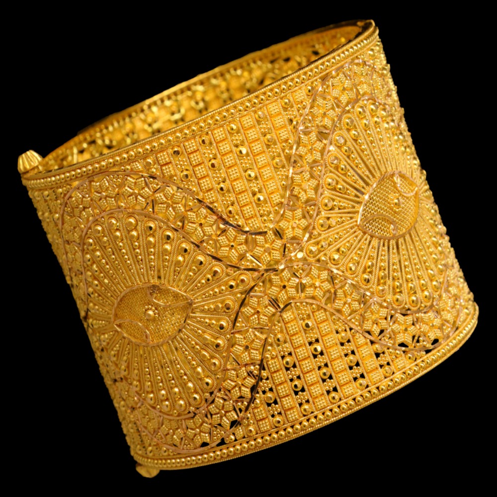 22K Gold Bangle Bracelet – SW16855 image 2 of 2
