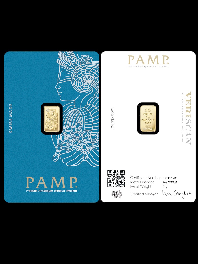 PAMP 1 Gram Gold Bar – SW12055