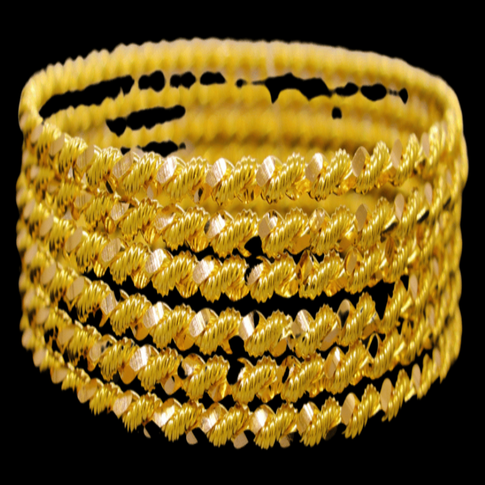 21K Gold Bangle Set, M (20) – SW30325