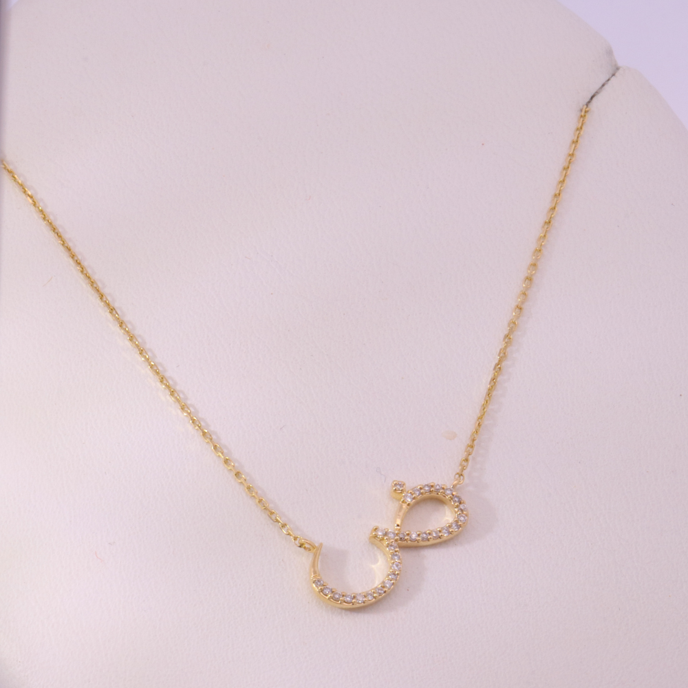 14K Yellow Gold Diamond Necklace – SW24480