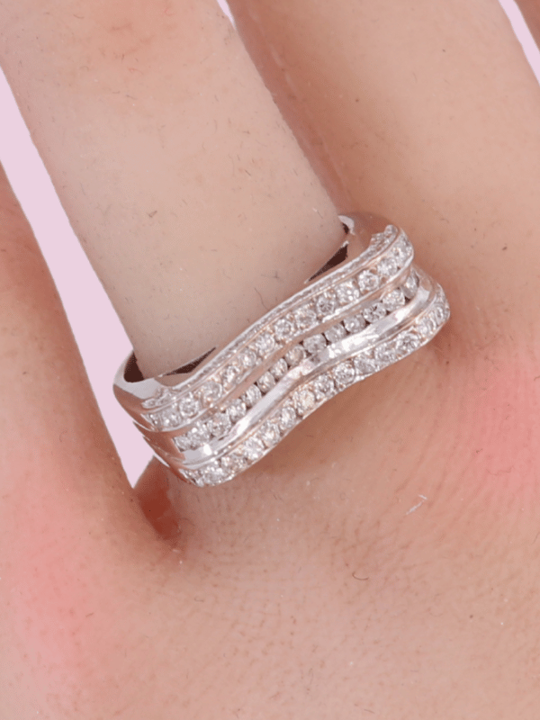 18K White Gold Diamond Wedding – SW30660