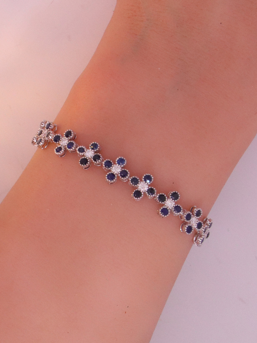 14K White Gold Diamond Bracelet – SW16054