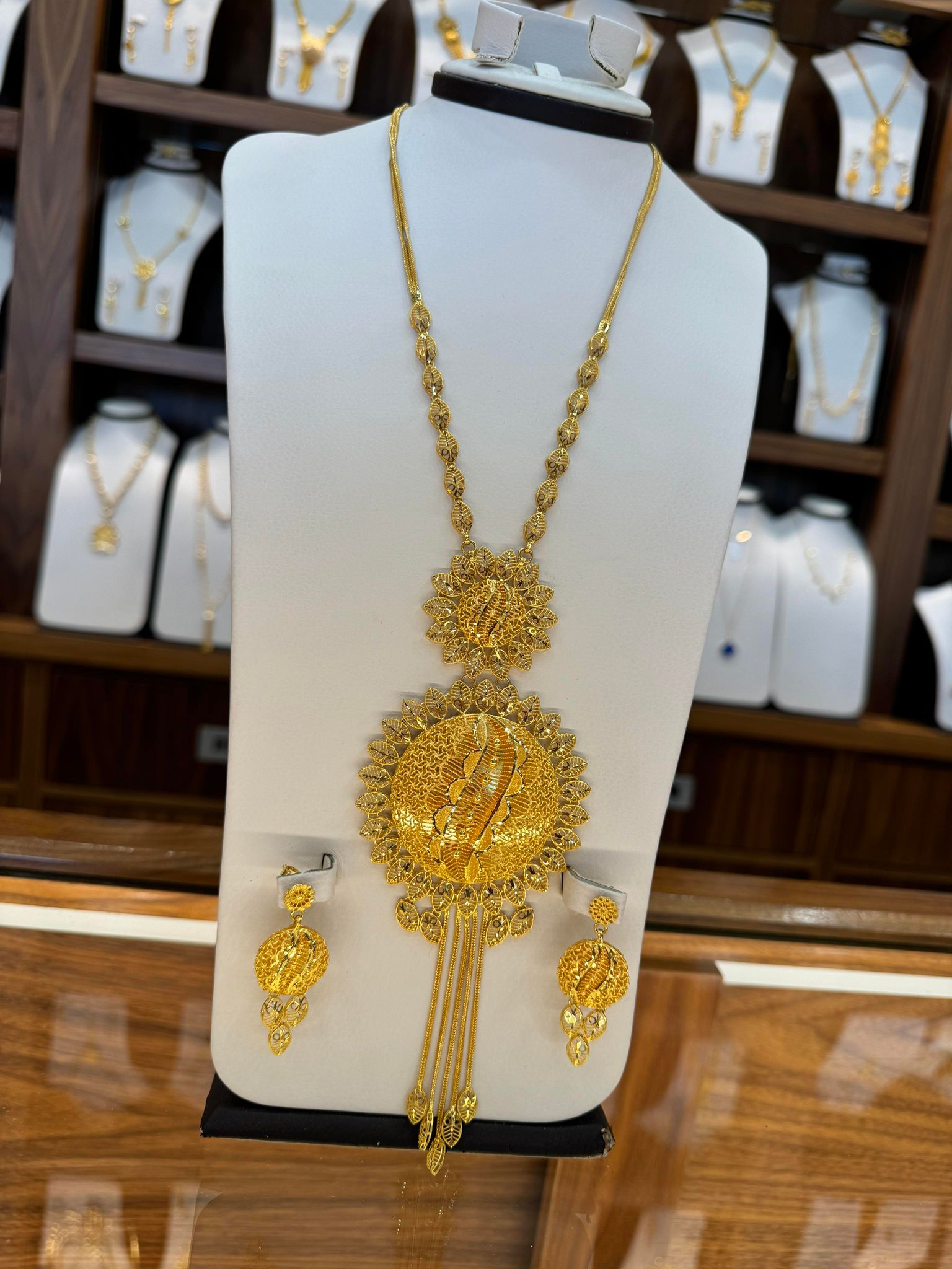 22K Long Necklace Set – SW14214