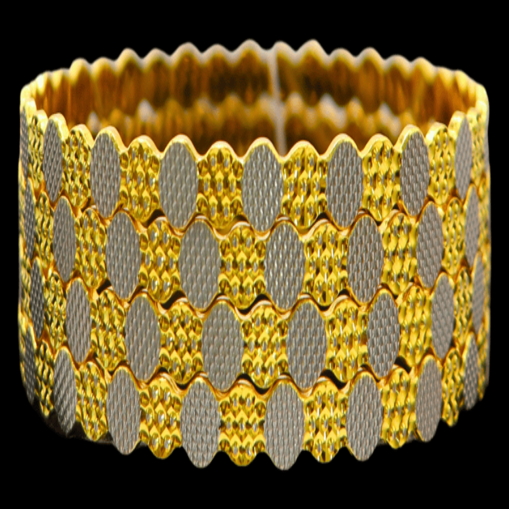 22k Gold Bangle Set (L)