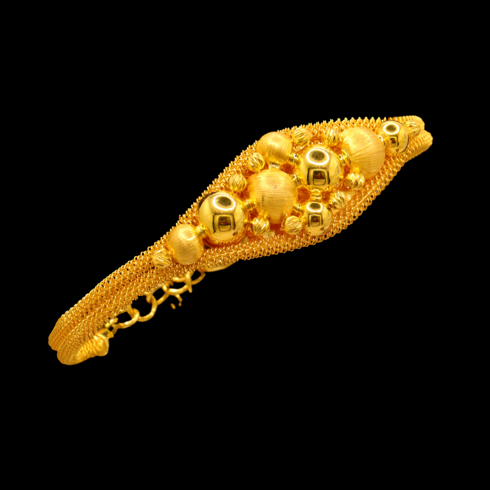 21K Gold Bangle Bracelet – SD23242 image 2 of 2