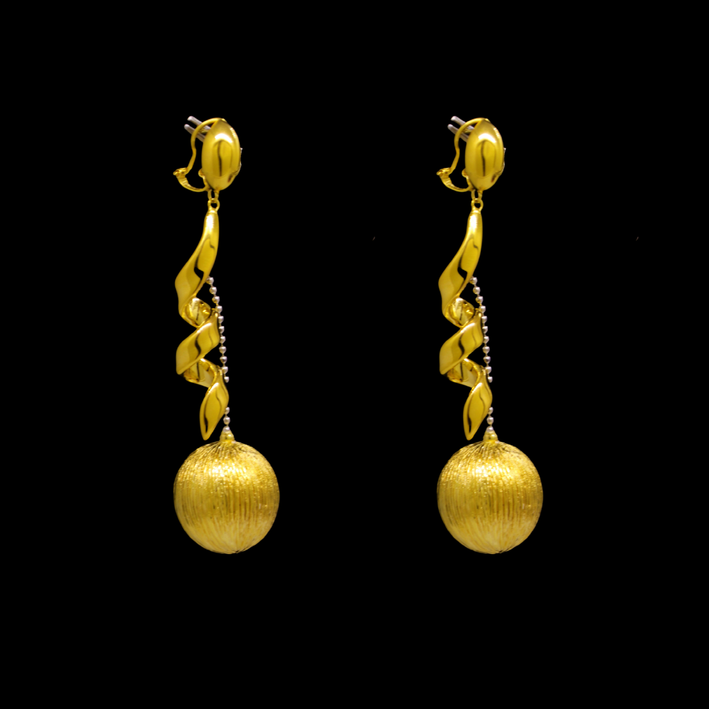 18K Gold Drop Earrings - SW27693