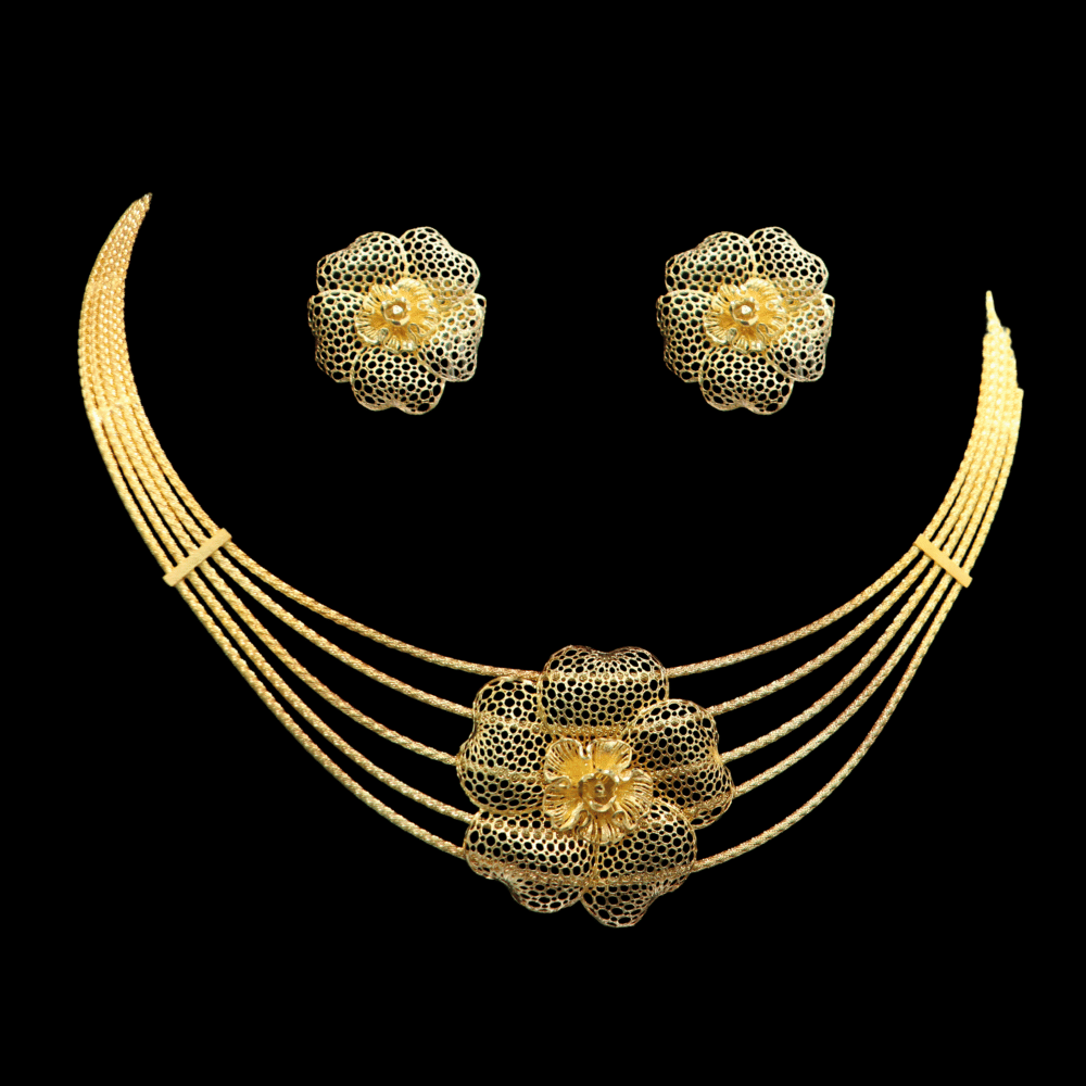 18K Gold Necklace Set