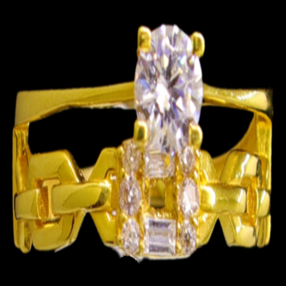 21K Gold Bridal Ring
