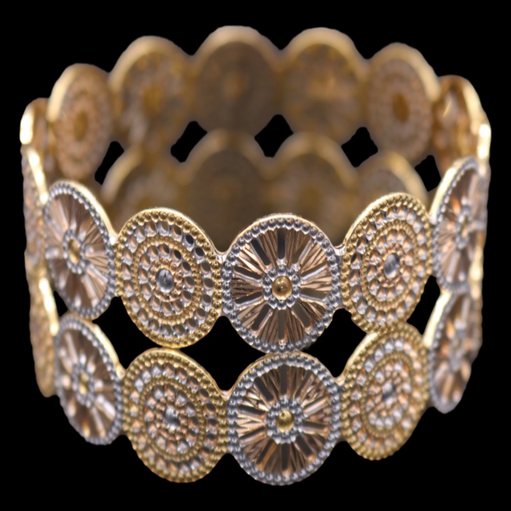 22K Gold Bangle Set, M (20) – SW22131 image 2 of 2