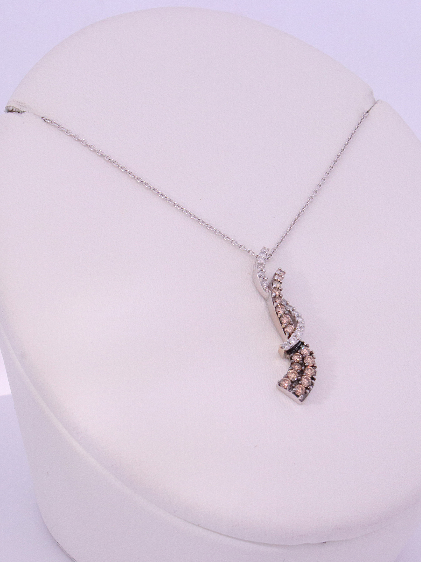 14K White Gold Diamond Necklace – SW20367
