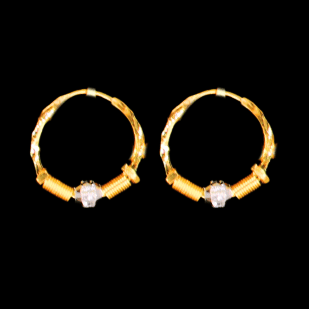 22K Gold Earrings - SW33488