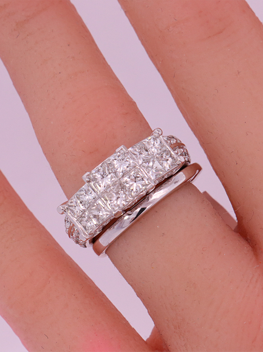 14K White Gold Diamond Bridal – SW10265