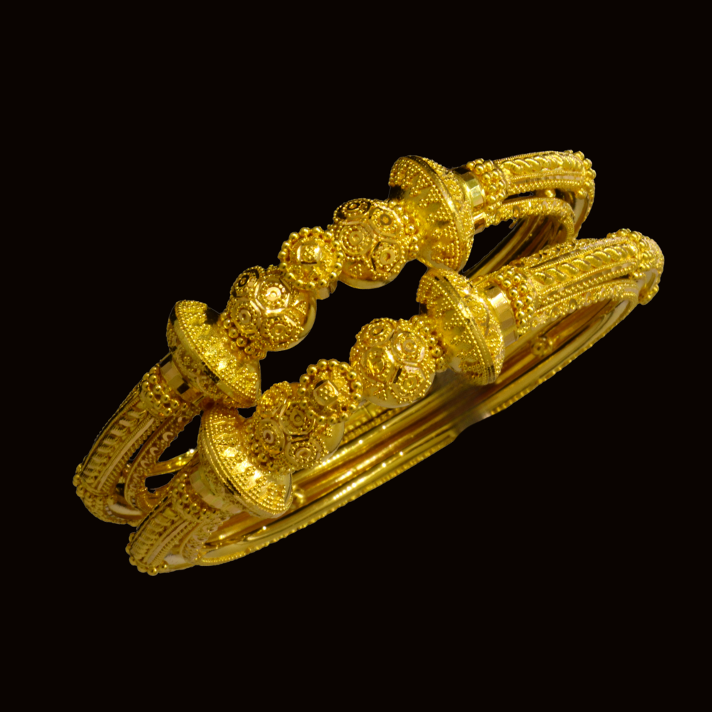 22K Gold Bangle Bracelet – SW24135 image 2 of 2