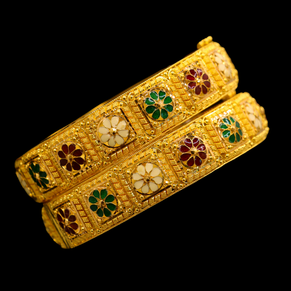 22K Gold Bangle Bracelet – SD26925 image 2 of 2