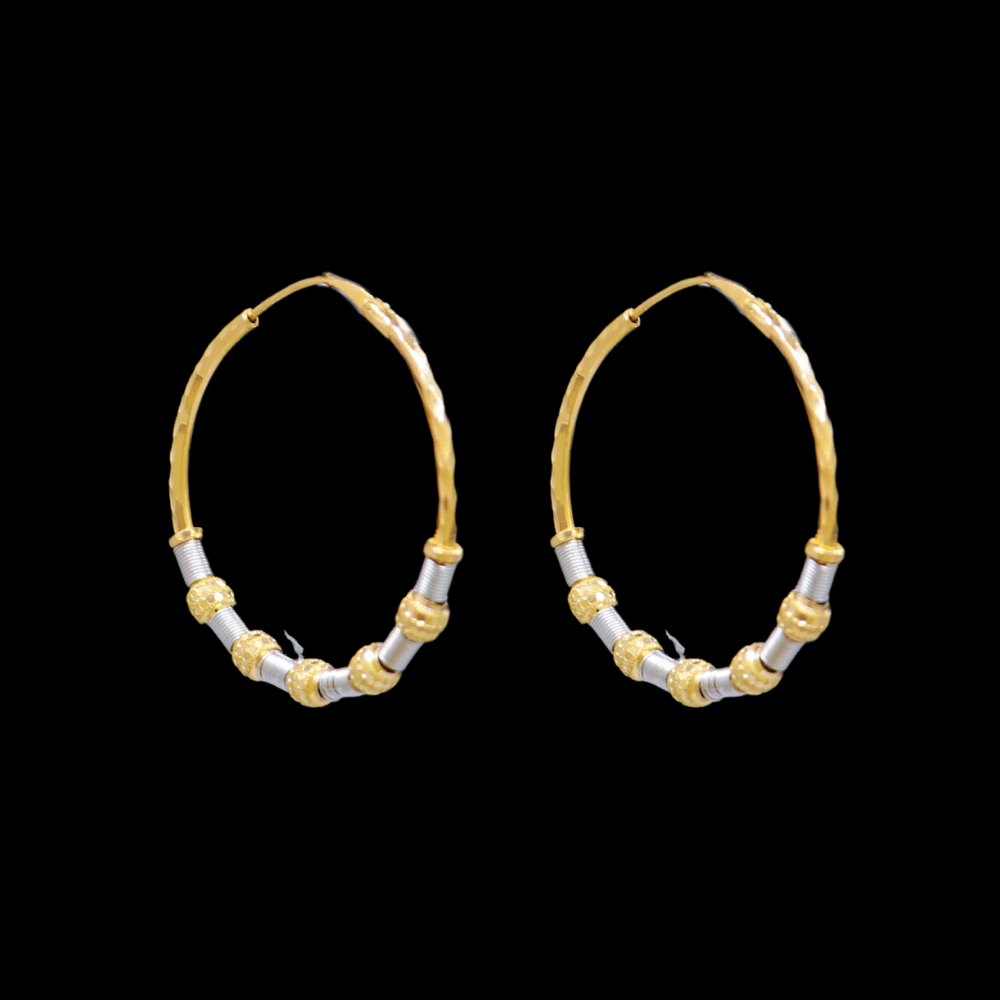 22K Gold Stud Drop Earrings – SW33374