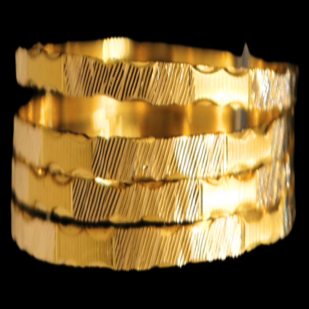 22K Gold Bangle Set (M)