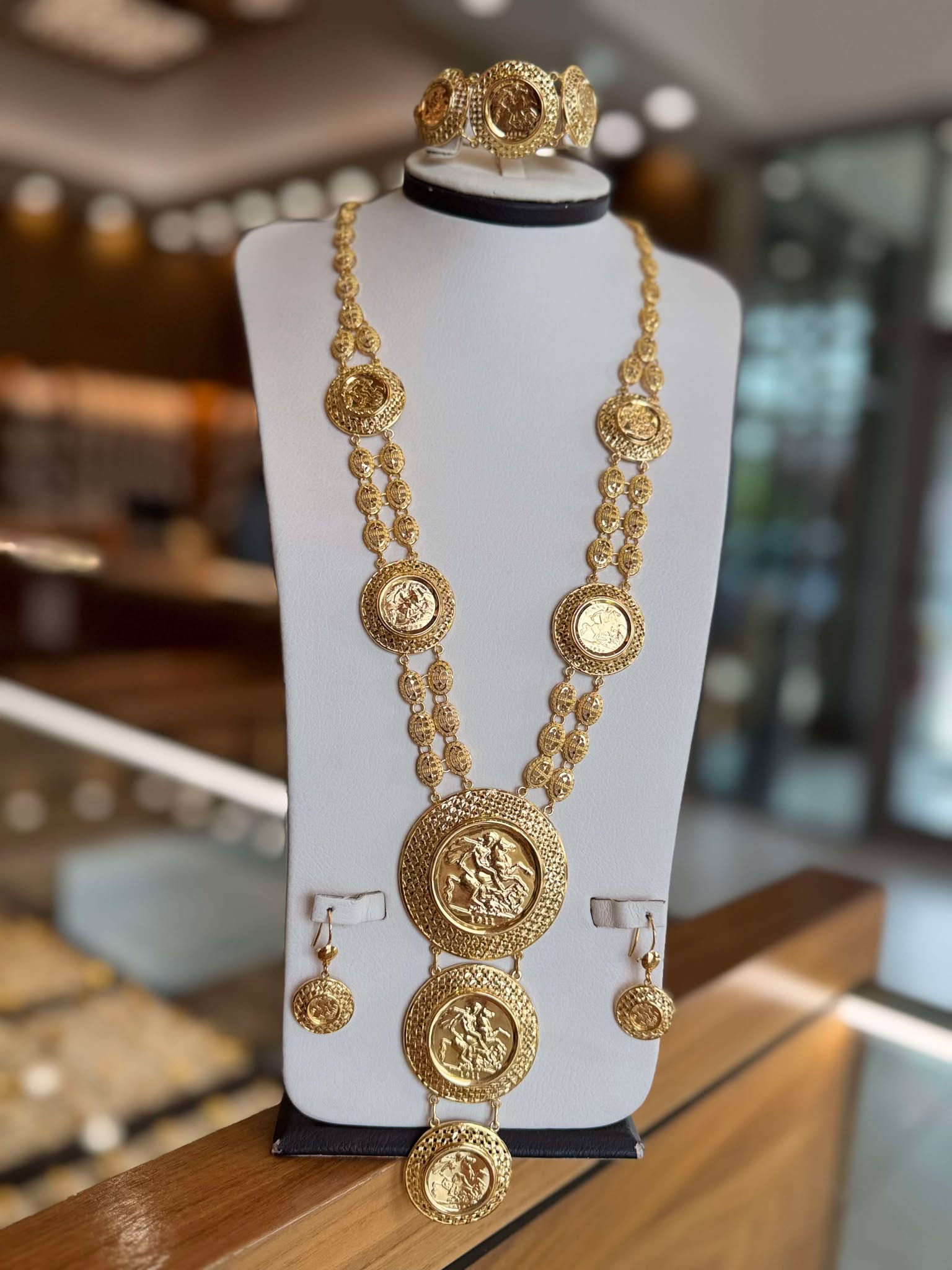 21K Gold Necklace Set