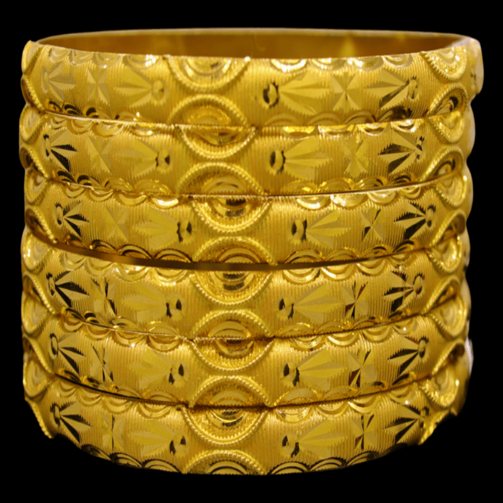 21K Gold Bangle Set (L)