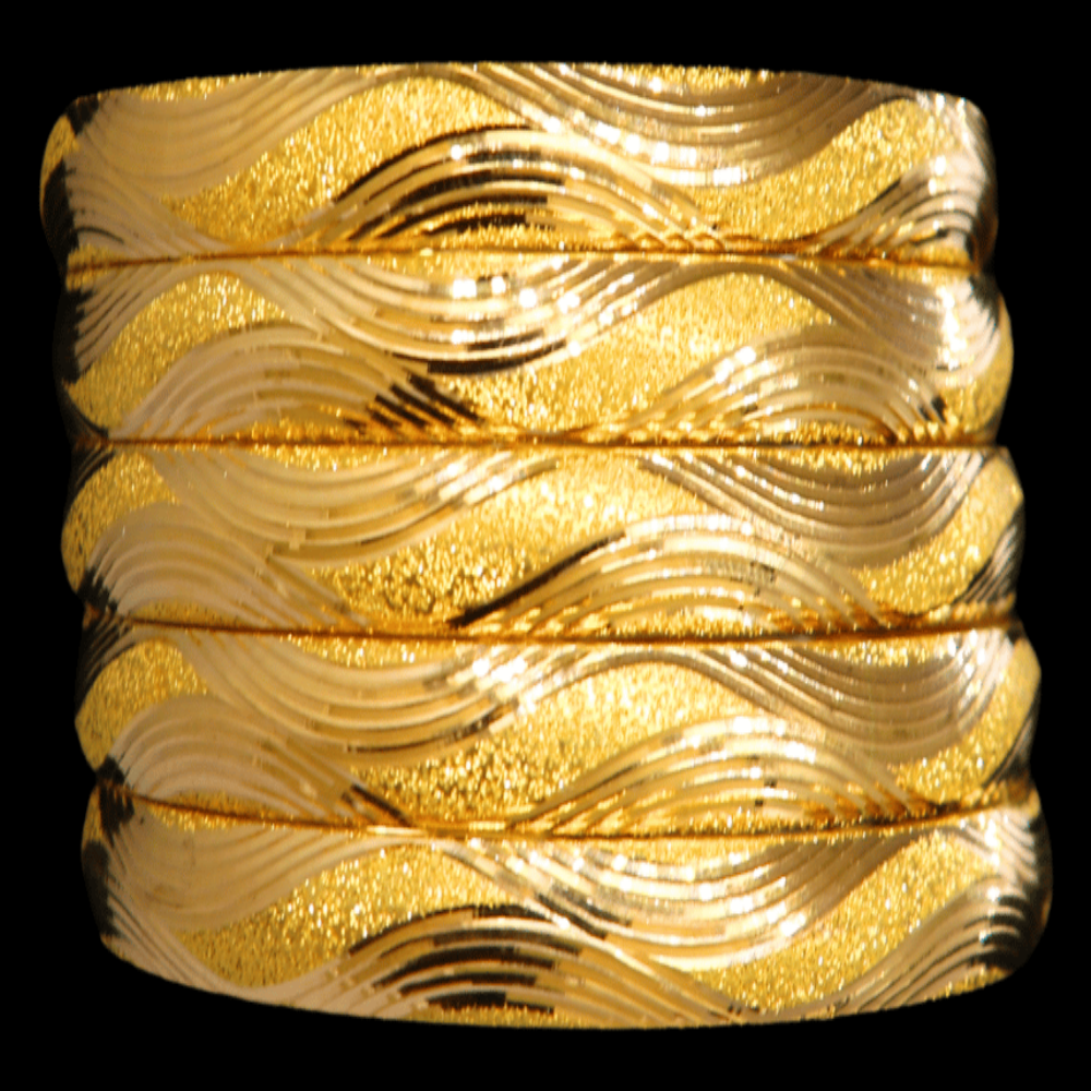 21K Gold Bangle Set, M (20) – SW32393