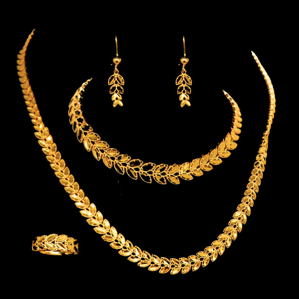 21K Gold Necklace Set